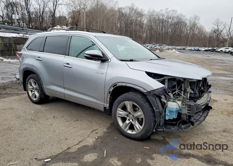 2014 Toyota Highlander Hybrid Limited z USA, uszkodzony, nr VIN 5TDDCRFHXES006256